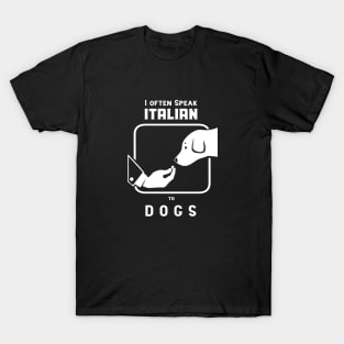 Funny Italian hand gesture and a doggo T-Shirt